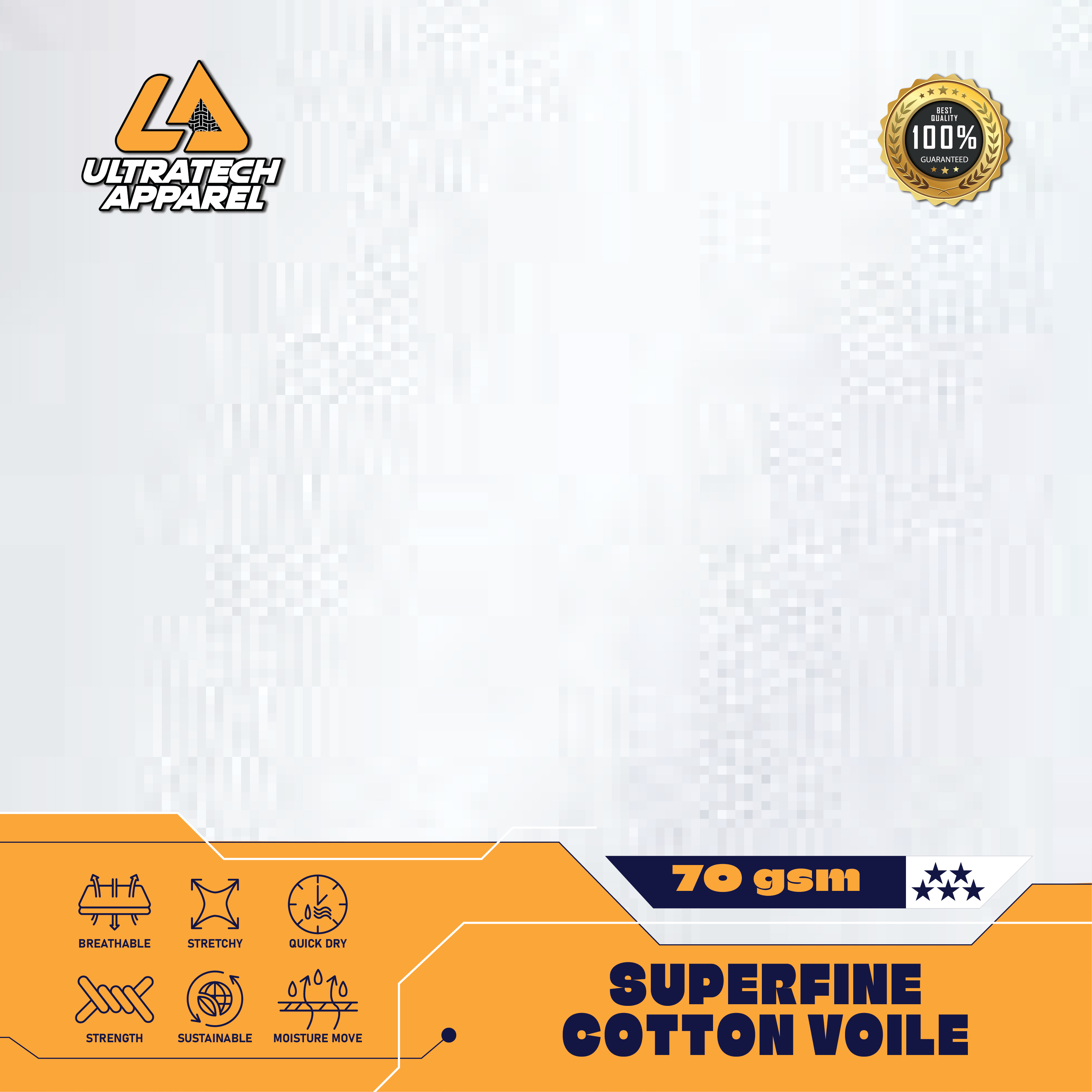 Superfine Cotton Voile (70GSM)